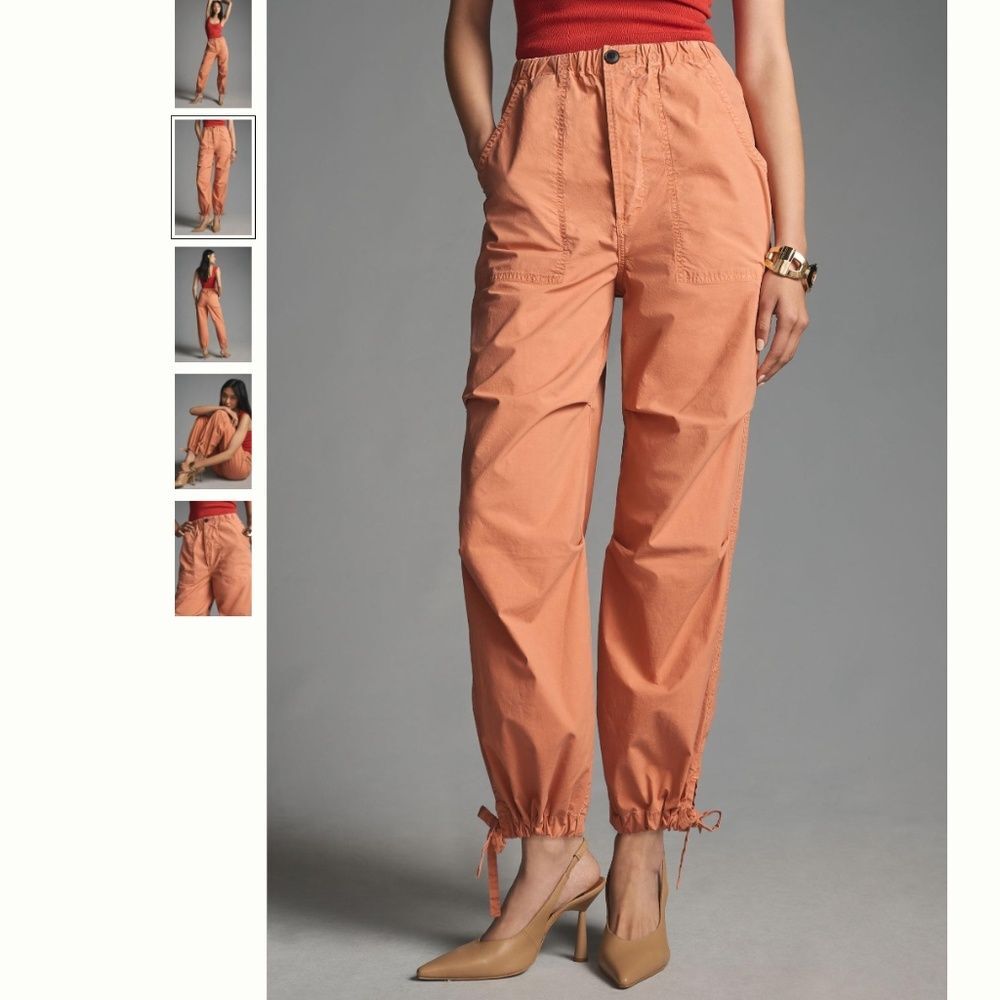 Citizens Of Humanity Peach Cargo Drawstring Ankle Pants